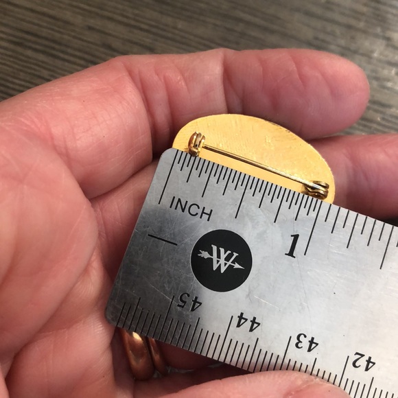 Vintage Cloisonné Enamel Blueberry Pin Oval Shape - Picture 10 of 11